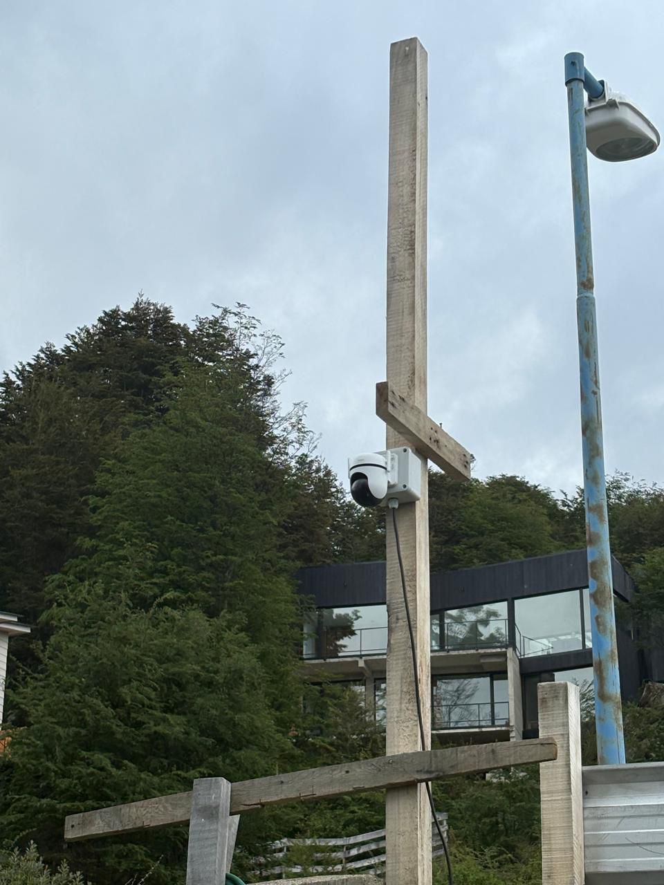 Sistema de monitoreo instalado en obrador de construcción